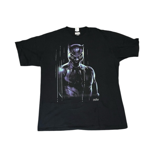 Black Panther XL Graphic T-Shirt Tee Shirt Extra Large Marvel Cotton - Picture 1 of 1
